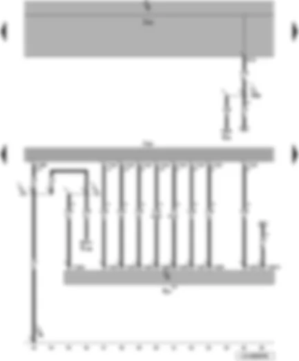 Wiring Diagram  VW JETTA 2009 - Control unit with display for radio and navigation system - onboard supply control unit - CD changer