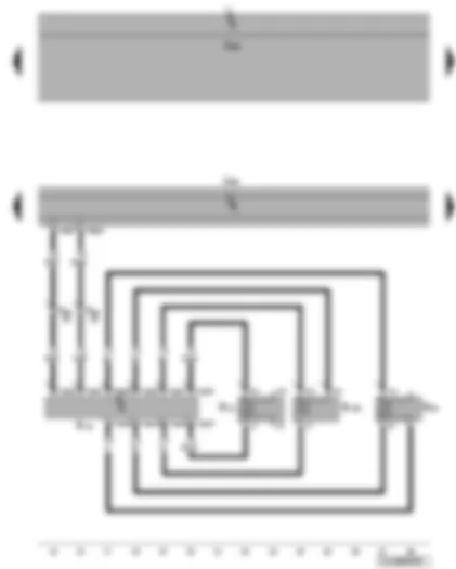 Wiring Diagram  VW JETTA 2010 - Control unit with display for radio and navigation - left frequency switch - front left treble loudspeaker - front left bass loudspeaker - front left mid-range loudspeaker