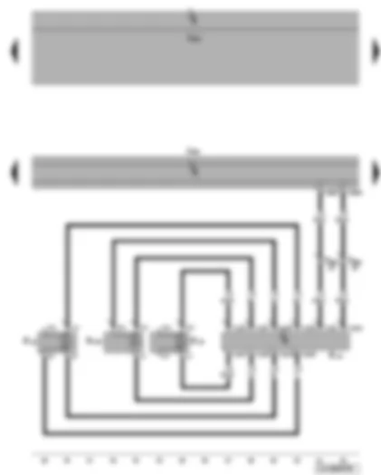 Wiring Diagram  VW JETTA 2010 - Control unit with display for radio and navigation - right frequency switch - front right treble loudspeaker - front right bass loudspeaker - front right mid-range loudspeaker