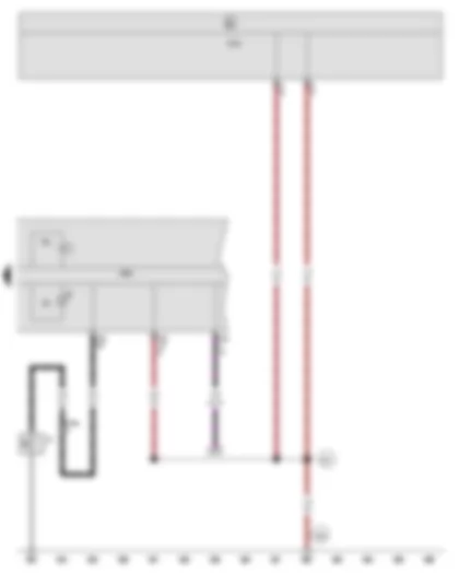 Wiring Diagram  VW JETTA 2008 - Oil pressure switch - Control unit in dash panel insert - Onboard supply control unit