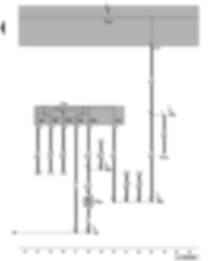 Wiring Diagram  VW JETTA 2009 - Onboard supply control unit - driving school mode relay - driving school vehicle footwell illumination