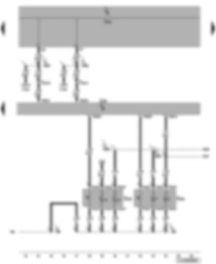 Wiring Diagram  VW JETTA 2010 - Footwell light switch - warning buzzer switch - onboard supply control unit - special vehicle control unit