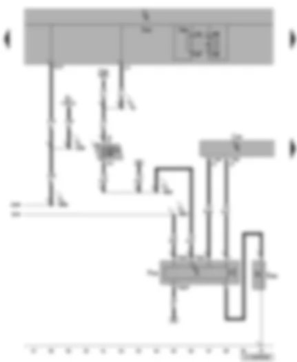 Wiring Diagram  VW JETTA 2009 - Accelerator switch for driving school vehicle - warning buzzer for pedal switch on front passenger side - engine speed governor control unit - terminal 15 voltage supply relay 2