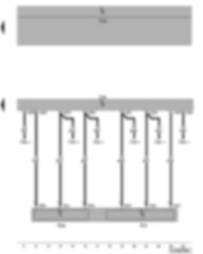 Wiring Diagram  VW JETTA 2010 - Accelerator position sender - accelerator position sender 2 - engine speed governor control unit