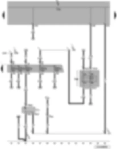 Wiring Diagram  VW JETTA 2010 - Onboard supply control unit - terminal 75 voltage supply relay 1 - fuses (SC) - interior socket - 230 V - 110 V