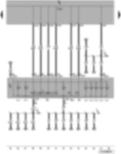 Wiring Diagram  VW JETTA 2010 - Light switch - fog light switch - rear fog light switch - onboard power supply control unit - illumination bulb light switch