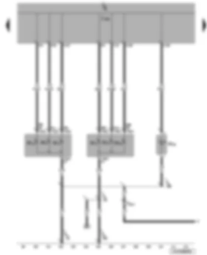 Wiring Diagram  VW JETTA 2010 - Onboard supply control unit - right tail light bulb - left tail light bulb - rear left turn signal bulb - rear right turn signal bulb - left brake and tail light bulb - right brake and tail light bulb