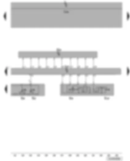 Wiring Diagram  VW JETTA 2010 - Cruise control system switch - multifunction display call-up button - reset button - cruise control system (CCS) SET button - steering angle sender - onboard supply control unit - steering column electronics control unit