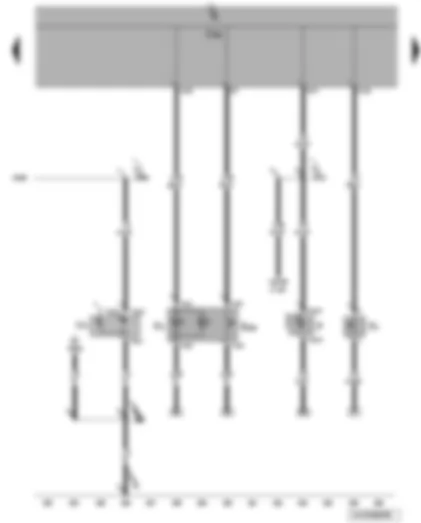 Wiring Diagram  VW JETTA 2010 - Hazard warning lights button - reversing light switch - onboard supply control unit - hazard warning light system warning lamp - 12 V socket