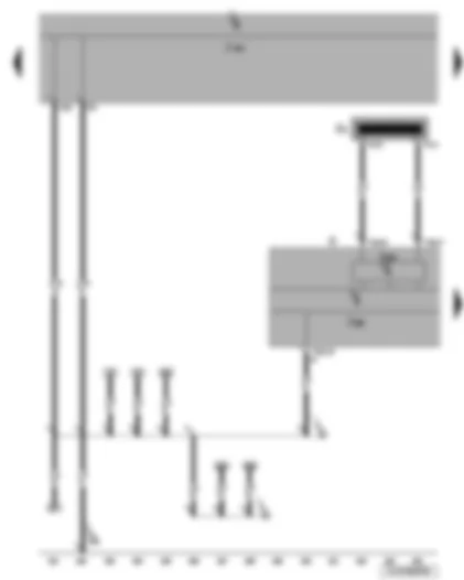 Wiring Diagram  VW JETTA 2010 - Immobiliser reader coil - immobiliser control unit - onboard supply control unit - dash panel insert