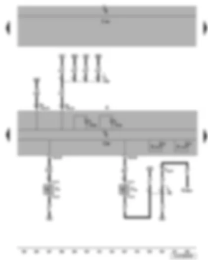 Wiring Diagram  VW JETTA 2010 - Handbrake warning switch - brake fluid level warning contact - onboard supply control unit - dash panel insert