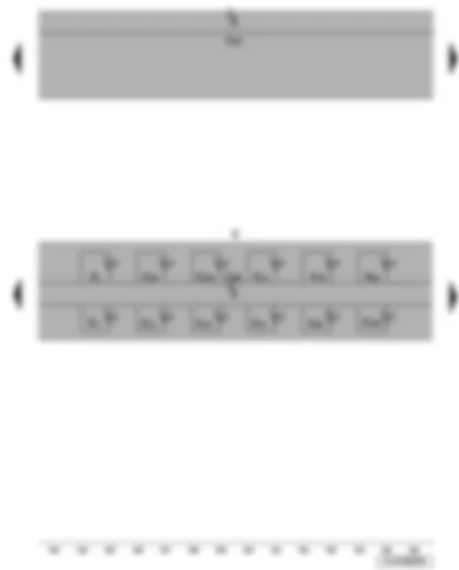 Wiring Diagram  VW JETTA 2010 - Onboard power supply control unit - dash panel insert - warning lamp