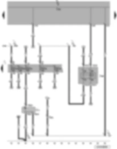 Wiring Diagram  VW JETTA 2010 - Onboard supply control unit - terminal 75 voltage supply relay 1 - fuses (SC) - interior socket - 230 V - 110 V