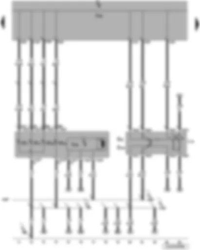 Wiring Diagram  VW JETTA 2010 - Switches and instruments illumination regulator - headlight range control regulator - onboard supply control unit - button illumination bulb