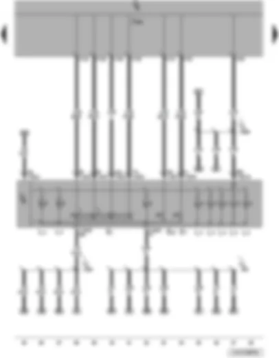 Wiring Diagram  VW JETTA 2010 - Light switch - fog light switch - rear fog light switch - onboard power supply control unit - illumination bulb light switch