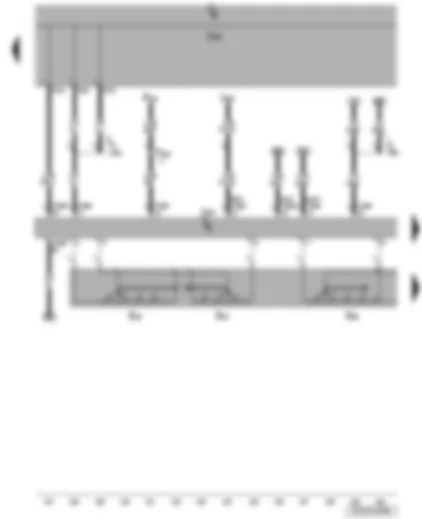 Wiring Diagram  VW JETTA 2010 - Intermittent wiper switch - intermittent wiper regulator - washer pump switch - onboard power supply control unit - steering column electronics control unit