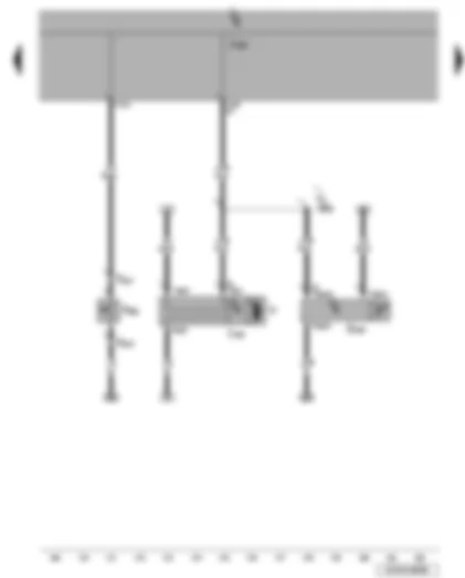 Wiring Diagram  VW JETTA 2010 - Bonnet contact switch - rain and light detector sensor - wiper motor control unit - onboard supply control unit