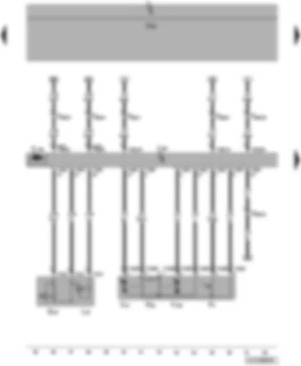 Wiring Diagram  VW JETTA 2010 - Front passenger door contact switch - front passenger side central locking lock unit - front passenger door control unit - front passenger door central locking motor - front passenger door central locking deadlock function motor