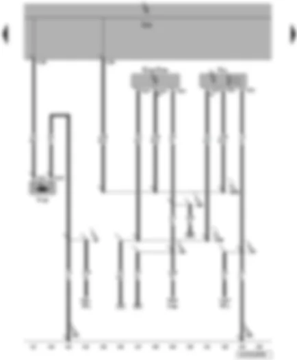 Wiring Diagram  VW JETTA 2010 - Interior monitoring sensor - vehicle inclination sender - alarm horn - tank filler flap locking motor