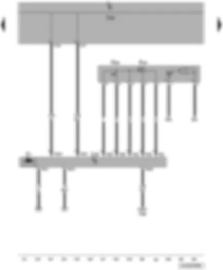 Wiring Diagram  VW JETTA 2010 - Sliding sunroof adjustment regulator - sunroof button - sliding sunroof adjustment control unit - sliding sunroof motor