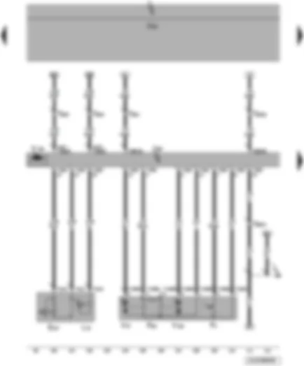 Wiring Diagram  VW JETTA 2010 - Window regulator switch in front passenger door - front passenger door contact switch - front passenger side central locking lock unit - front passenger door control unit - front passenger door central locking motor - front passenger side window regulator motor - front passenger door central locking deadlock function motor