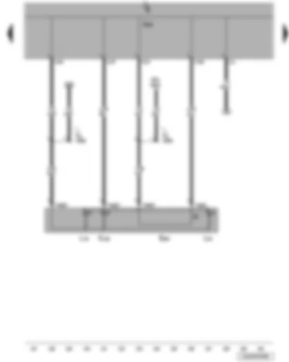 Wiring Diagram  VW JETTA 2010 - Interior monitoring deactivation switch - onboard supply control unit