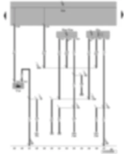 Wiring Diagram  VW JETTA 2010 - Interior monitoring sensor - vehicle inclination sender - alarm horn - tank filler flap locking motor