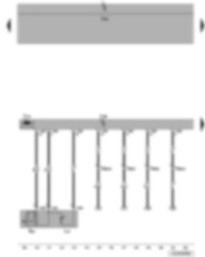 Wiring Diagram  VW JETTA 2010 - Rear left window regulator switch - in door - rear left door control unit - button illumination bulb - rear left window regulator motor