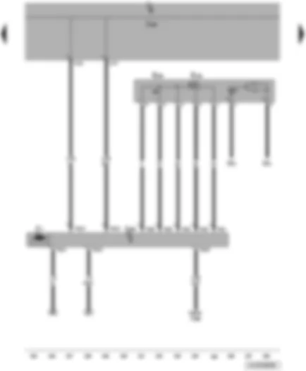 Wiring Diagram  VW JETTA 2010 - Sliding sunroof adjustment regulator - sunroof button - sliding sunroof adjustment control unit - onboard supply control unit - sliding sunroof motor