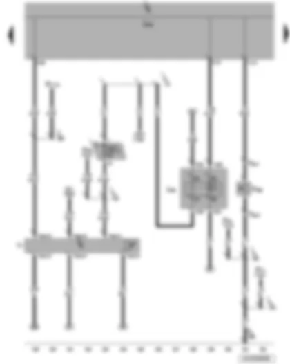 Wiring Diagram  VW JETTA 2010 - Bonnet contact switch - onboard supply control unit - terminal 15 voltage supply relay 2 - automatic anti-dazzle interior mirror