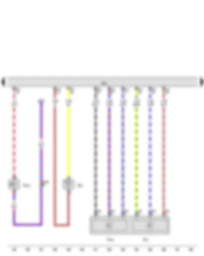 Wiring Diagram  VW JETTA 2010 - Accelerator position sender - Radiator outlet coolant temperature sender - Accelerator position sender 2 - Engine control unit