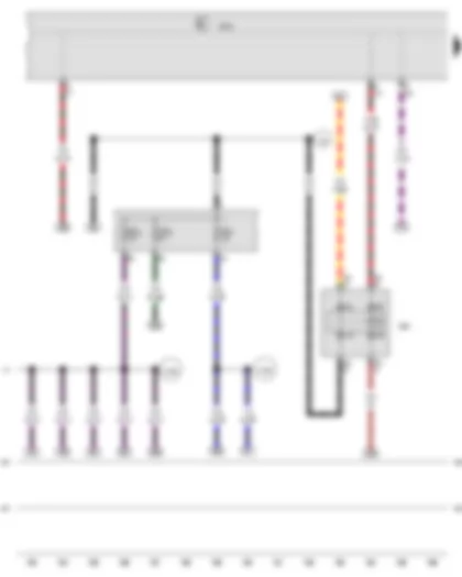 Wiring Diagram  VW JETTA 2010 - Terminal 15 voltage supply relay 2