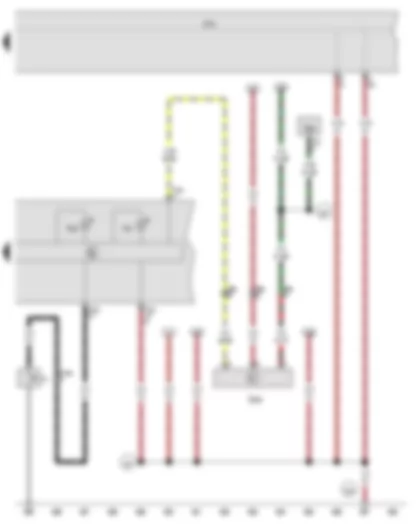 Wiring Diagram  VW JETTA 2010 - Cruise control system warning lamp - Oil level warning lamp