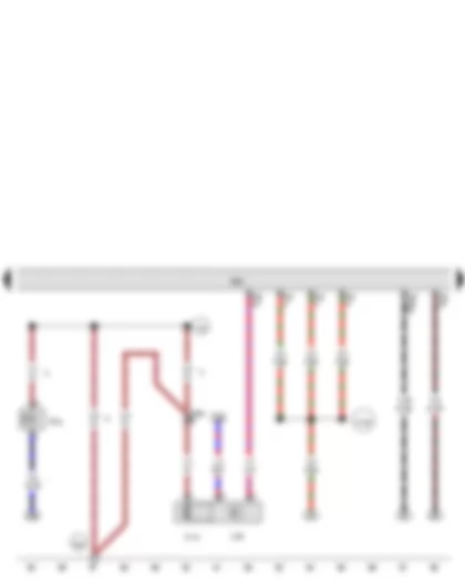 Wiring Diagram  VW JETTA 2010 - Engine control unit - Heater element for crankcase breather - Coolant circulation pump 2