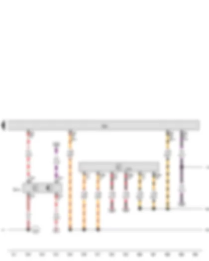 Wiring Diagram  VW JETTA 2010 - Clutch position sender - Engine control unit