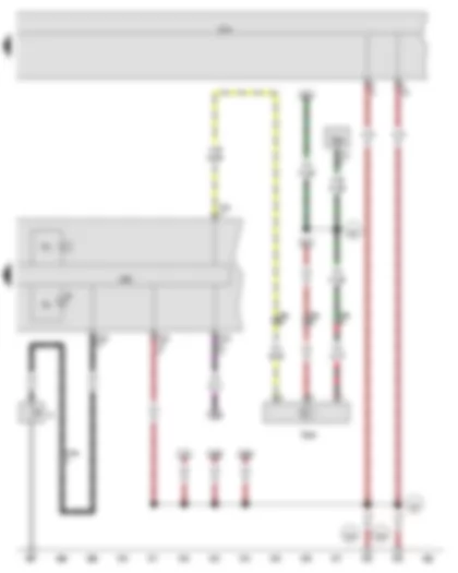 Wiring Diagram  VW JETTA 2010 - Oil pressure switch - Oil level and oil temperature sender - Oil pressure warning lamp