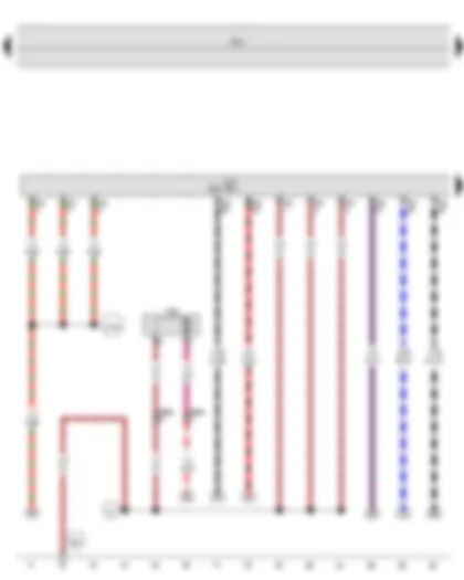 Wiring Diagram  VW JETTA 2010 - Onboard supply control unit - Engine control unit - Circulation pump