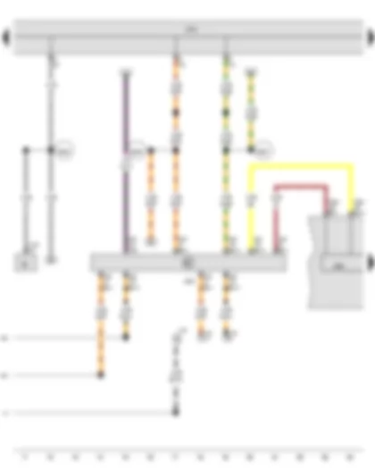 Wiring Diagram  VW JETTA 2010 - Control unit in dash panel insert - Data bus diagnostic interface