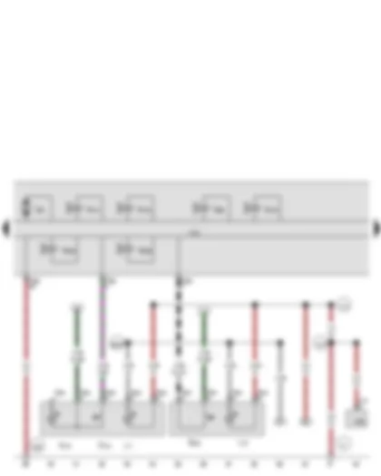 Wiring Diagram  VW JETTA 2010 - Traction control system switch - Tyre Pressure Loss Indicator button - ABS control unit