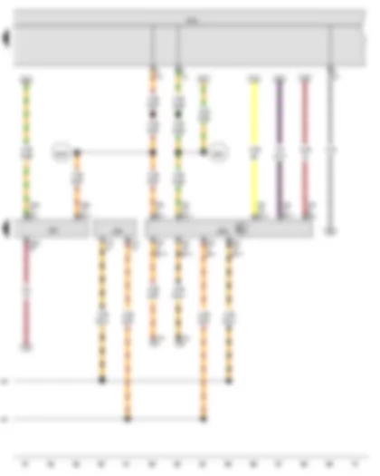 Wiring Diagram  VW JETTA 2010 - Onboard supply control unit - Data bus diagnostic interface