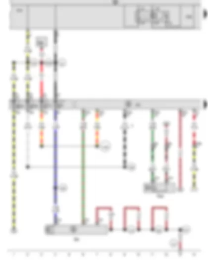 Wiring Diagram  VW JETTA 2007 - High-pressure sender - Air conditioning system control unit - Terminal 15 voltage supply relay - Onboard supply control unit - Air conditioner compressor regulating valve