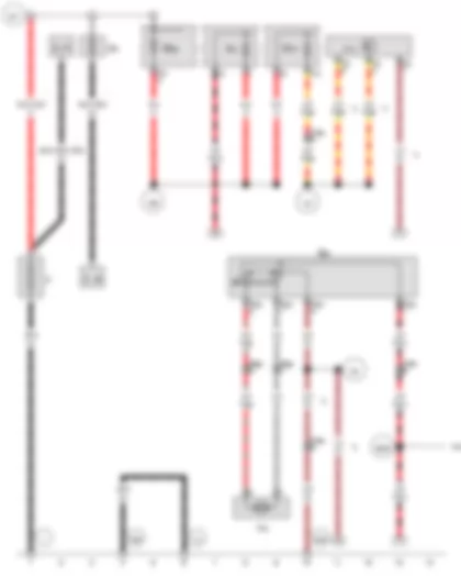 Wiring Diagram  VW JETTA 2008 - Battery - Driver seat backrest adjustment switch - Driver seat backrest adjustment motor