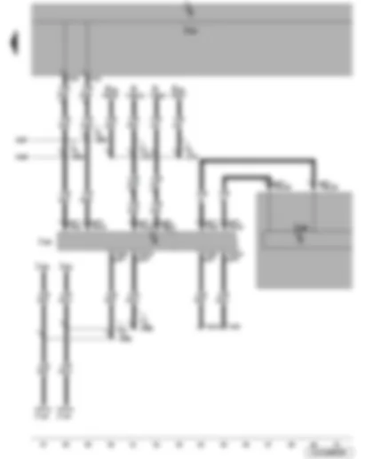 Wiring Diagram  VW JETTA 2010 - Control unit in dash panel insert - onboard supply control unit - data bus diagnostic interface