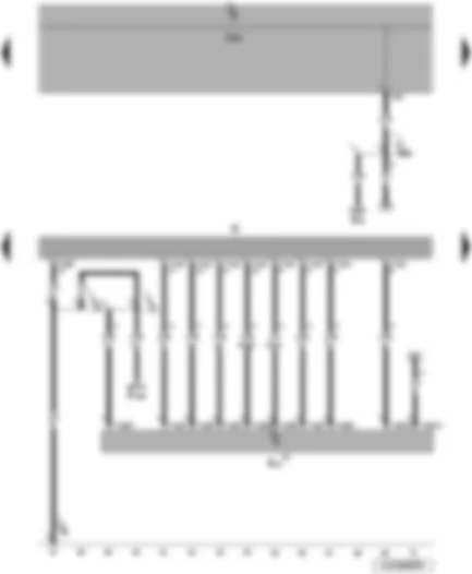 Wiring Diagram  VW JETTA 2010 - Onboard supply control unit - radio - CD changer