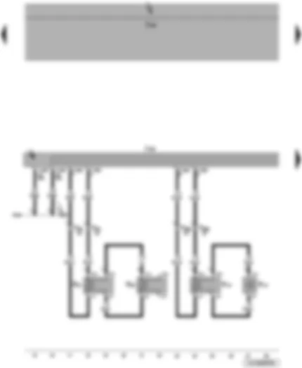 Wiring Diagram  VW JETTA 2010 - Control unit with display for radio and navigation - rear left loudspeaker - front left loudspeaker