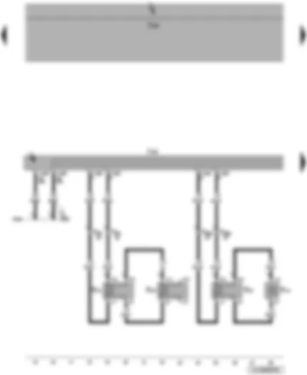 Wiring Diagram  VW JETTA 2010 - Control unit with display for radio and navigation - rear left loudspeaker - front left loudspeaker