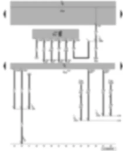 Wiring Diagram  VW JETTA 2010 - Onboard supply control unit - telephone transmitter and receiver unit - mobile telephone