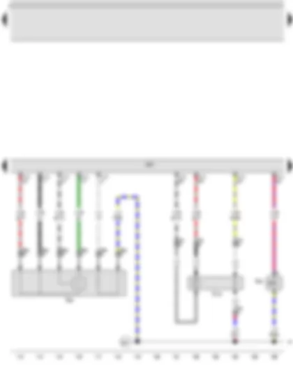 Wiring Diagram  VW JETTA 2007 - Lambda probe - Lambda probe after catalytic converter - Motronic control unit - Activated charcoal filter solenoid valve 1