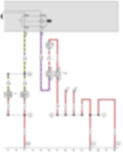 Wiring Diagram  VW JETTA 2006 - Airbag coil connector and return ring with slip ring - Horn plate - Horn or dual tone horn - Dual tone horn relay