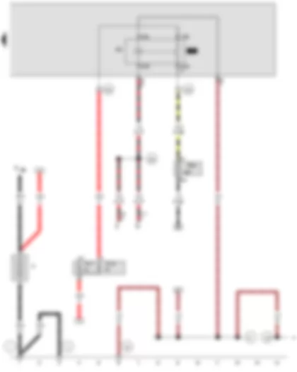 Wiring Diagram  VW JETTA 2007 - Battery - X-contact relief relay